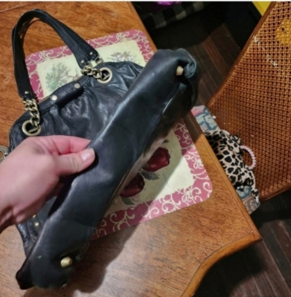 🍂🍁HTF Y2K Vintage 100% real leather betsey johnson western bag - Picture 3 of 11